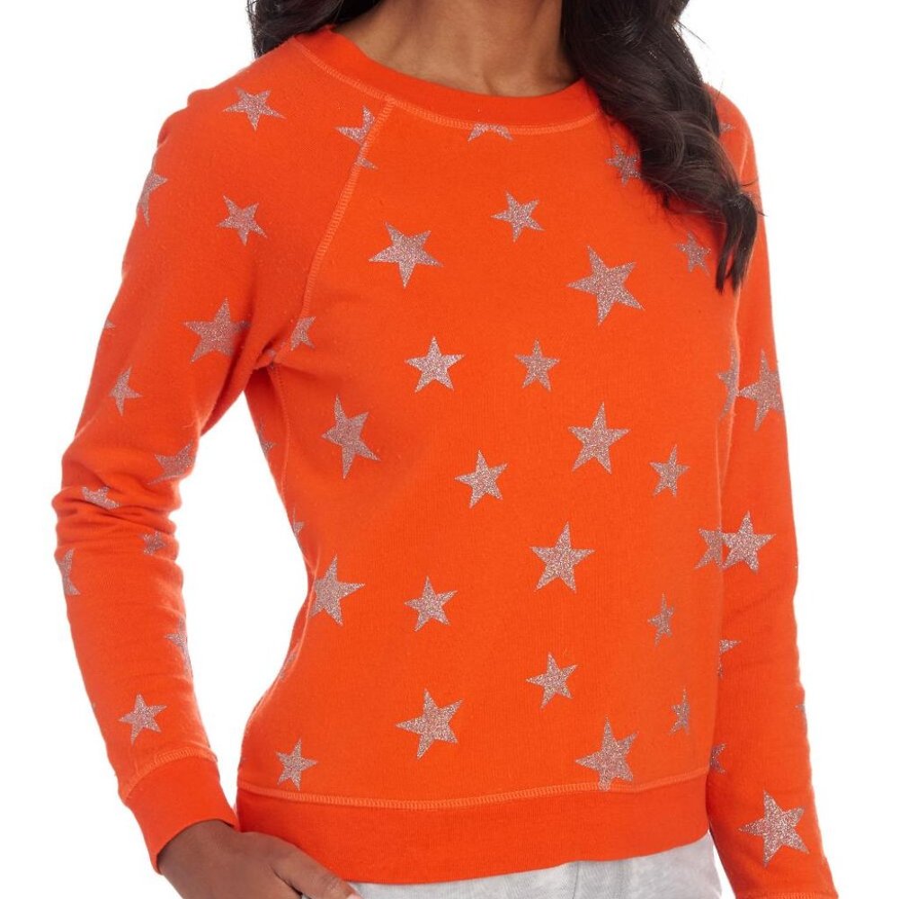 Betsey Johnson-“Poppy-Wish upon a Star” Gold Glitter Star Sweatshirt-SZ XXL  NWT